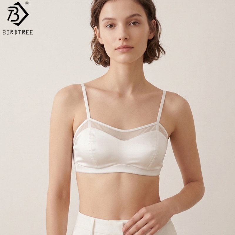 Birdtree, 19MM %93 Gerçek İpek - Sheer Mesh Bra incelemesi ve fiyatı