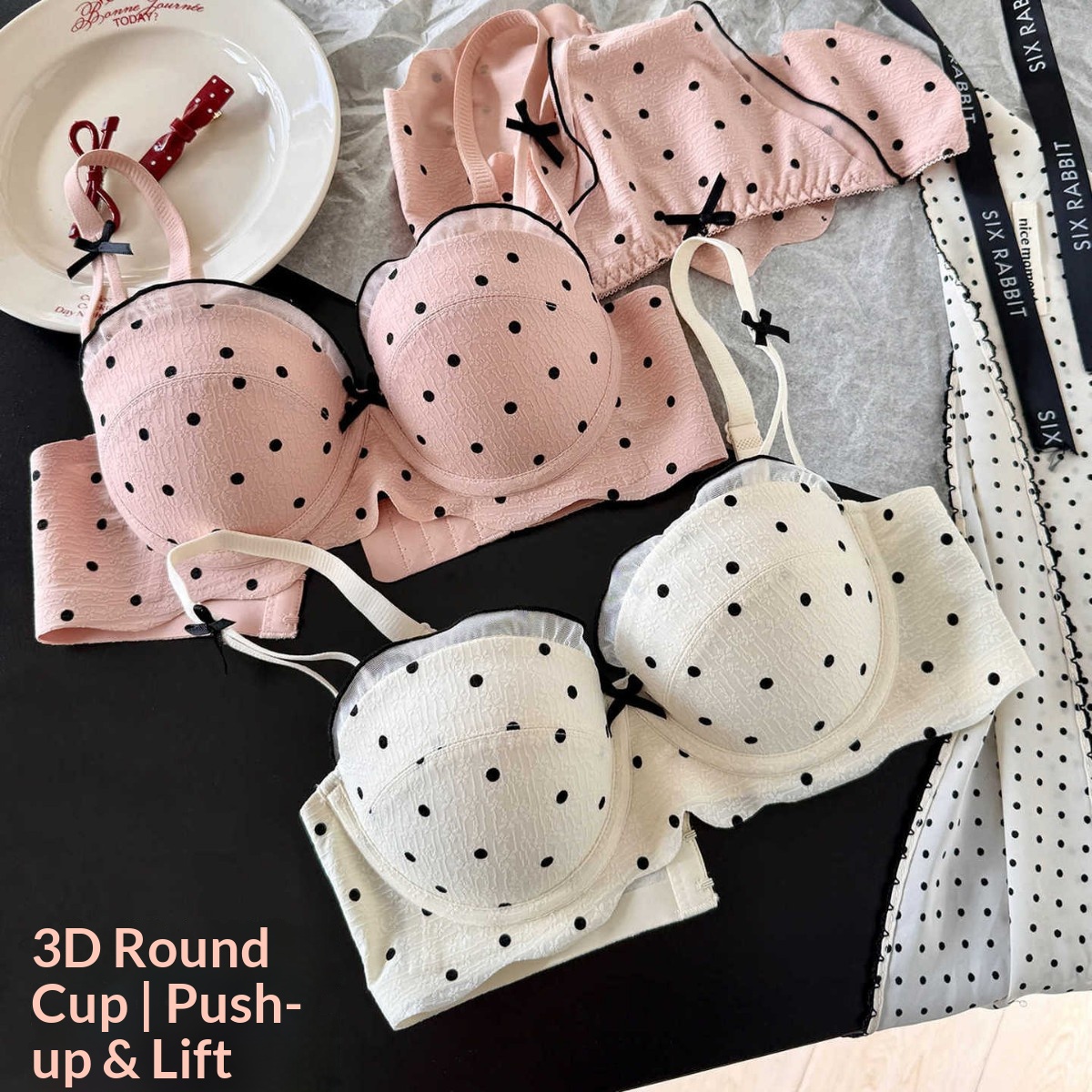 Dantelli Puantiyeli Sütyen İki - Cotton Bra Everyday incelemesi ve fiyatı